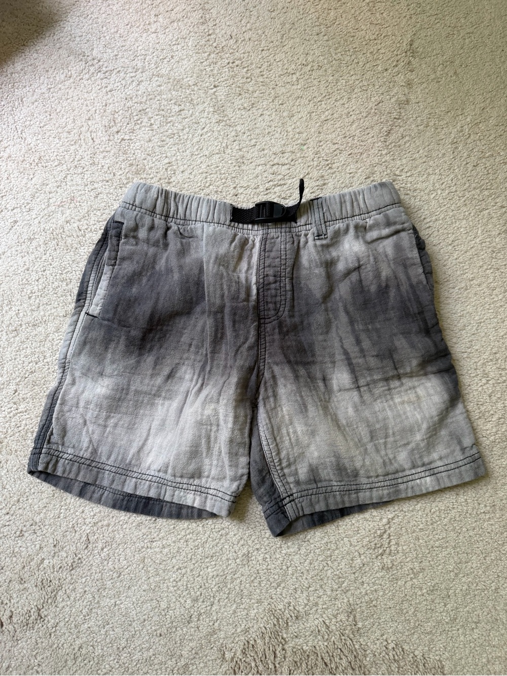 wonder nation Beige Gray Elastic Waist Shorts